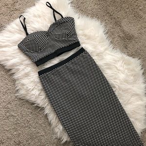 Two Piece bralette and skirt set